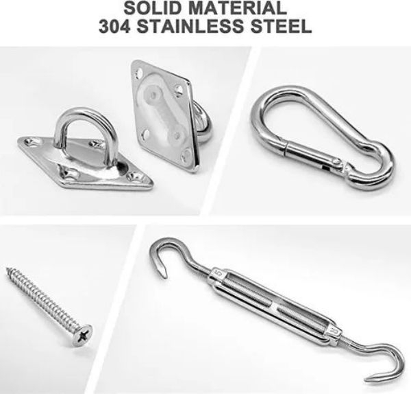 Foto 4 pulgar | Kit De Anclaje Para Toldo De Vela, Acero Inoxidable 304 - Venta Internacional.
