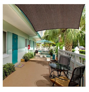 Foto 4 | Malla Sombra 3*4 M 90% Raschel Para Jardin Reforzada Espesar Cafe