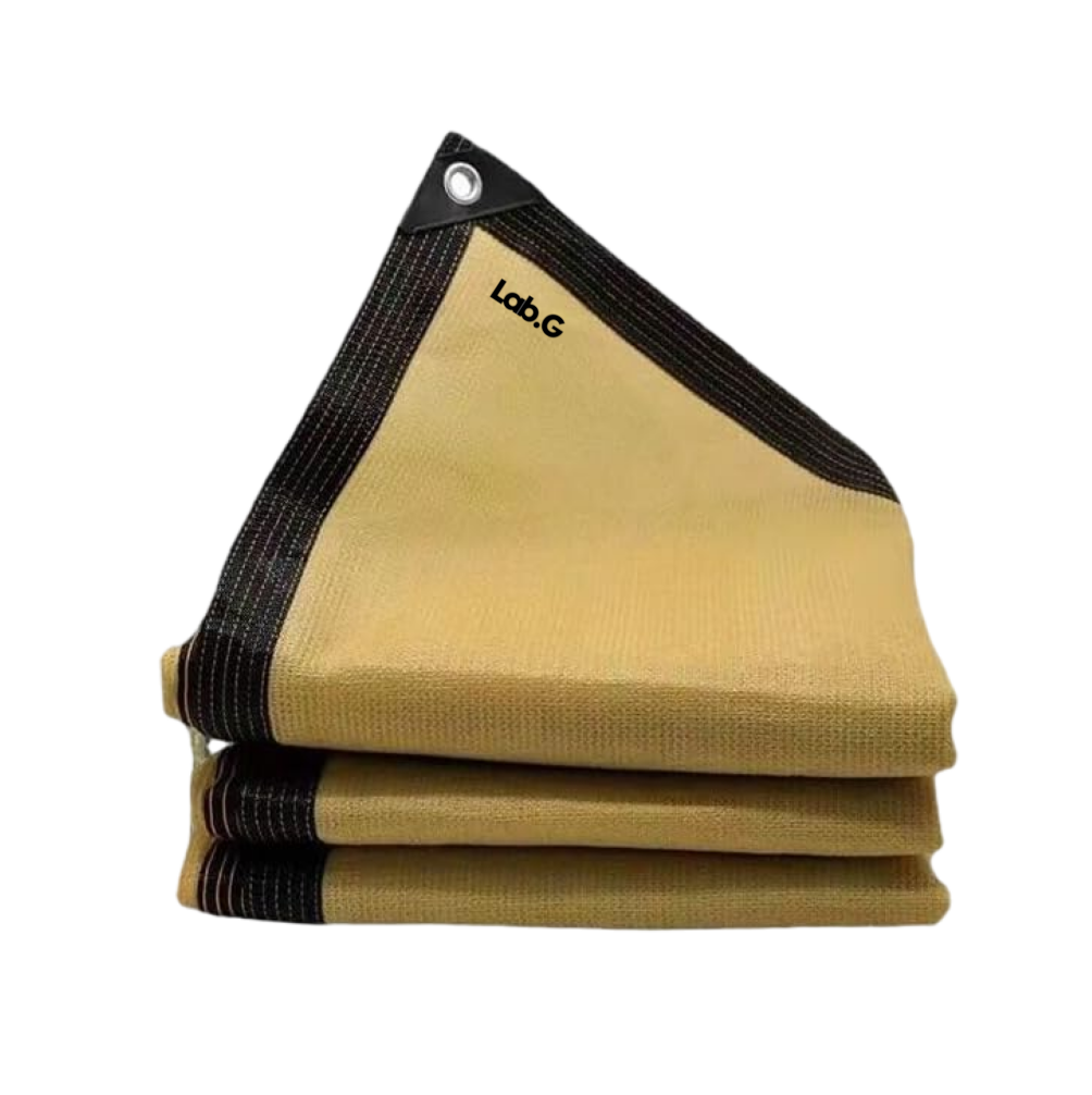 Malla Sombra Exteriores Con Cuerda  Lab.g 6 X 4 M 95% Uv Beige
