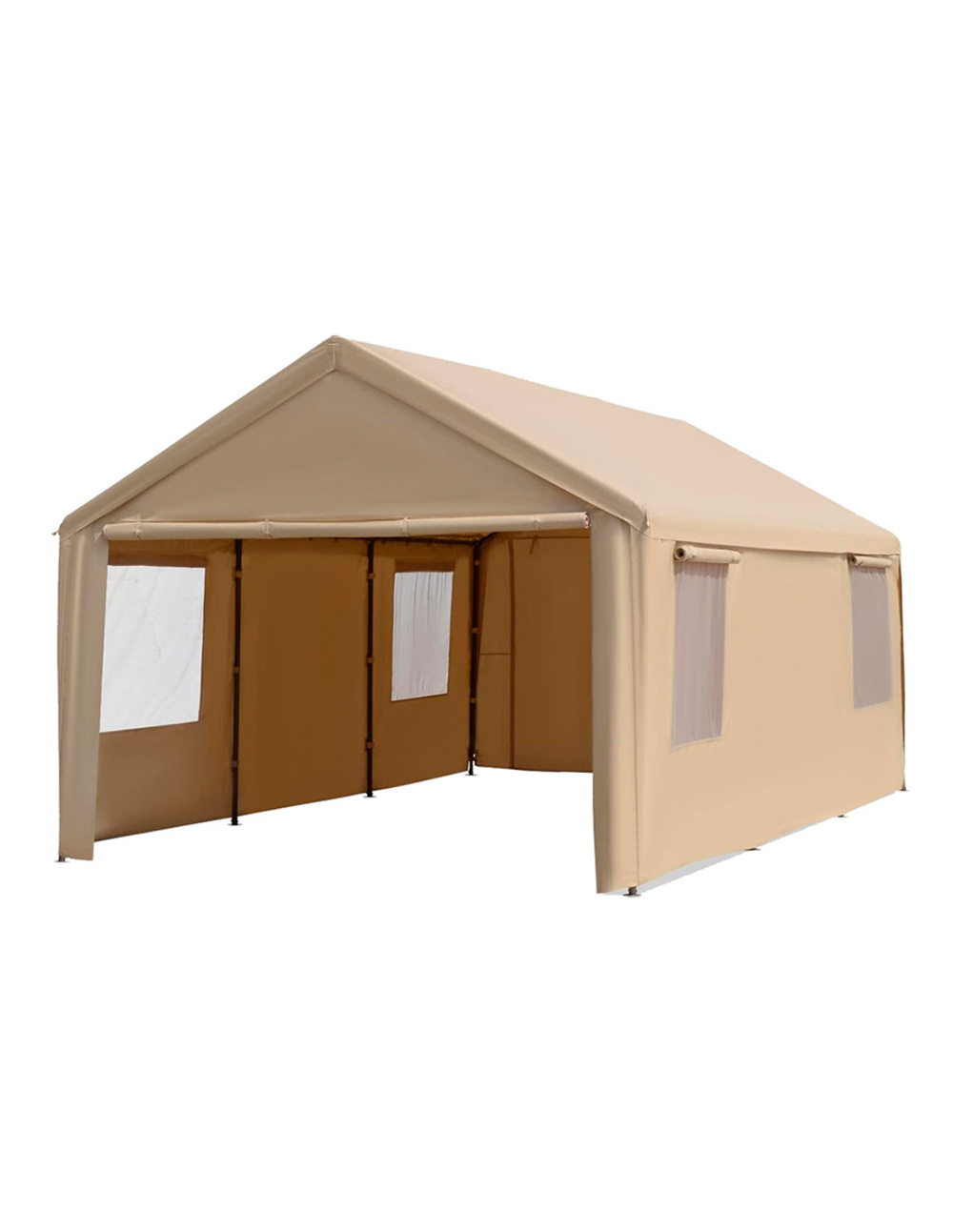 Foto 5 pulgar | Toldo De Uso Rudo Vanlig 6x3 Mts Carpa Para Auto Fiestas Eventos Color Beige