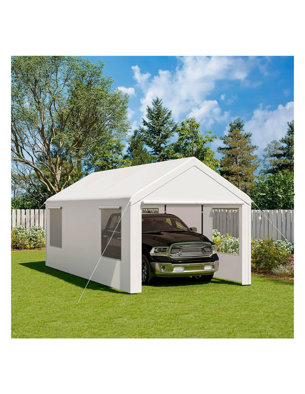 Foto 3 pulgar | Toldo de Uso Rudo Vanlig 6x3 mts Blanco
