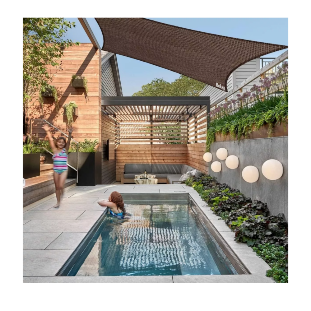 Foto 5 | Malla Sombra 3*4 M 90% Raschel Para Jardín Reforzada Espesar, Belug Café