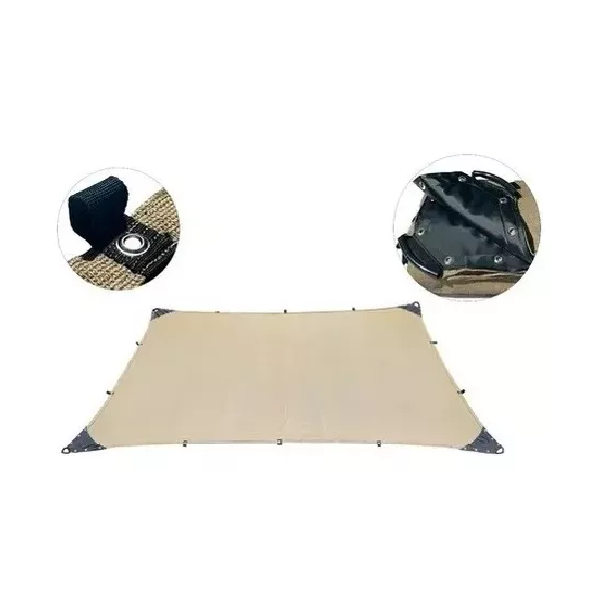 Foto 4 pulgar | Malla Sombra Lab.g De 6x4 9 Sombra Confección Reforzada Beige