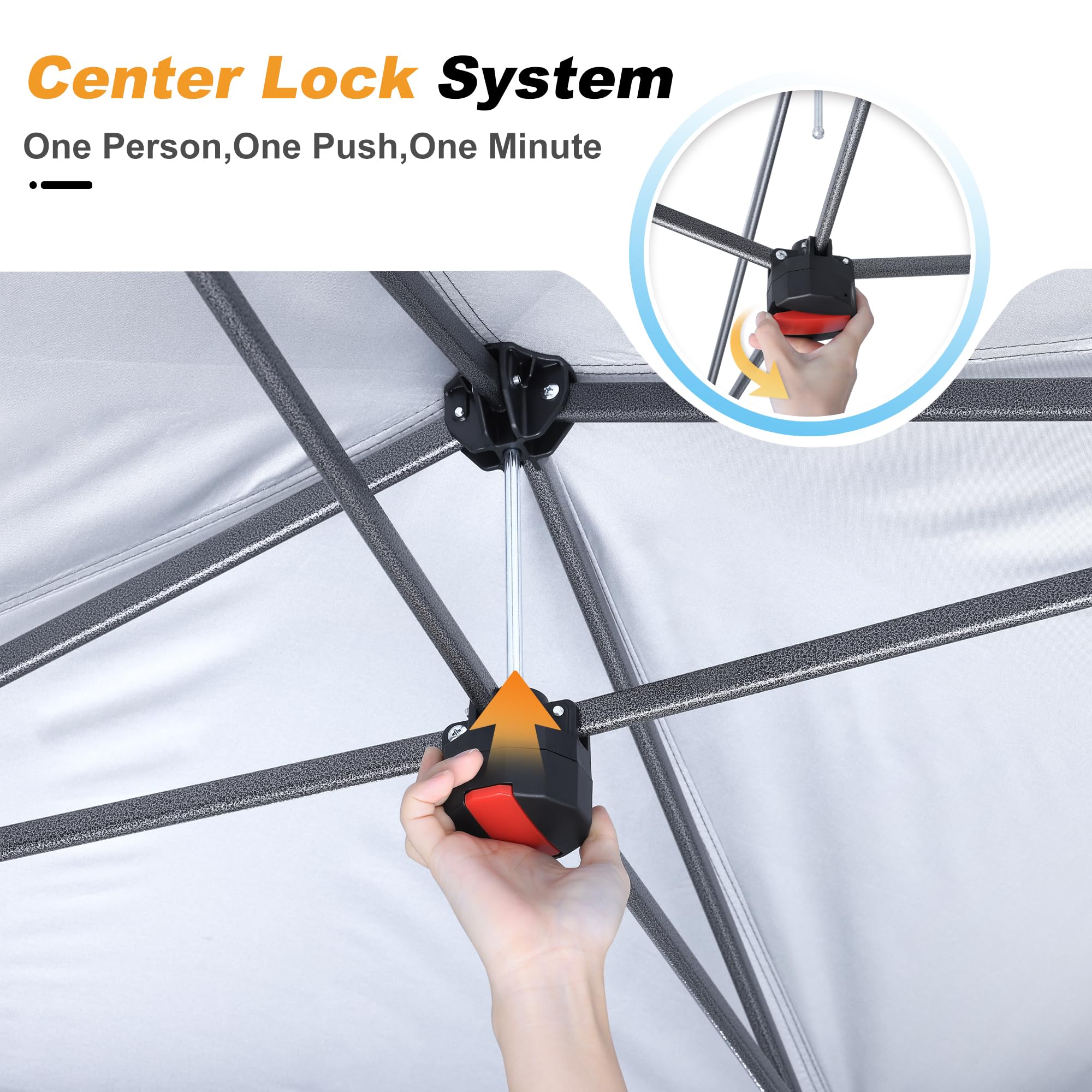 Foto 3 pulgar | Toldo Plegable Para Exteriores Gazebo Abccanopy De 4 X 4 M Con Mosquitera - Venta Internacional.