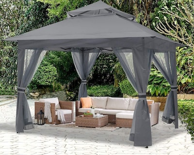 Foto 6 | Toldo Plegable Para Exteriores Gazebo Abccanopy De 4 X 4 M Con Mosquitera - Venta Internacional.
