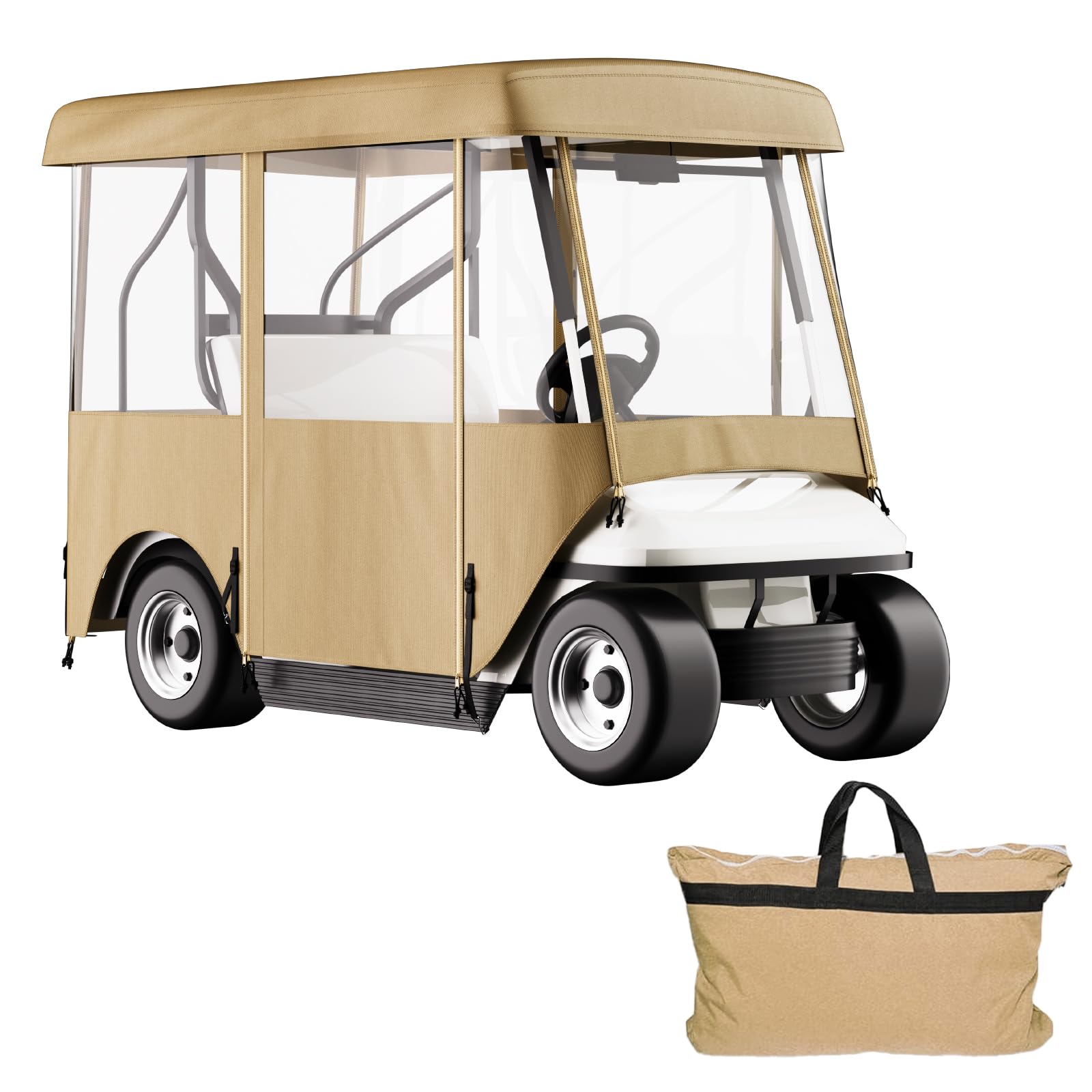 Foto 2 pulgar | Carrito De Golf Vevor Impermeable Para 4 Personas Con Ventanas - Venta Internacional.