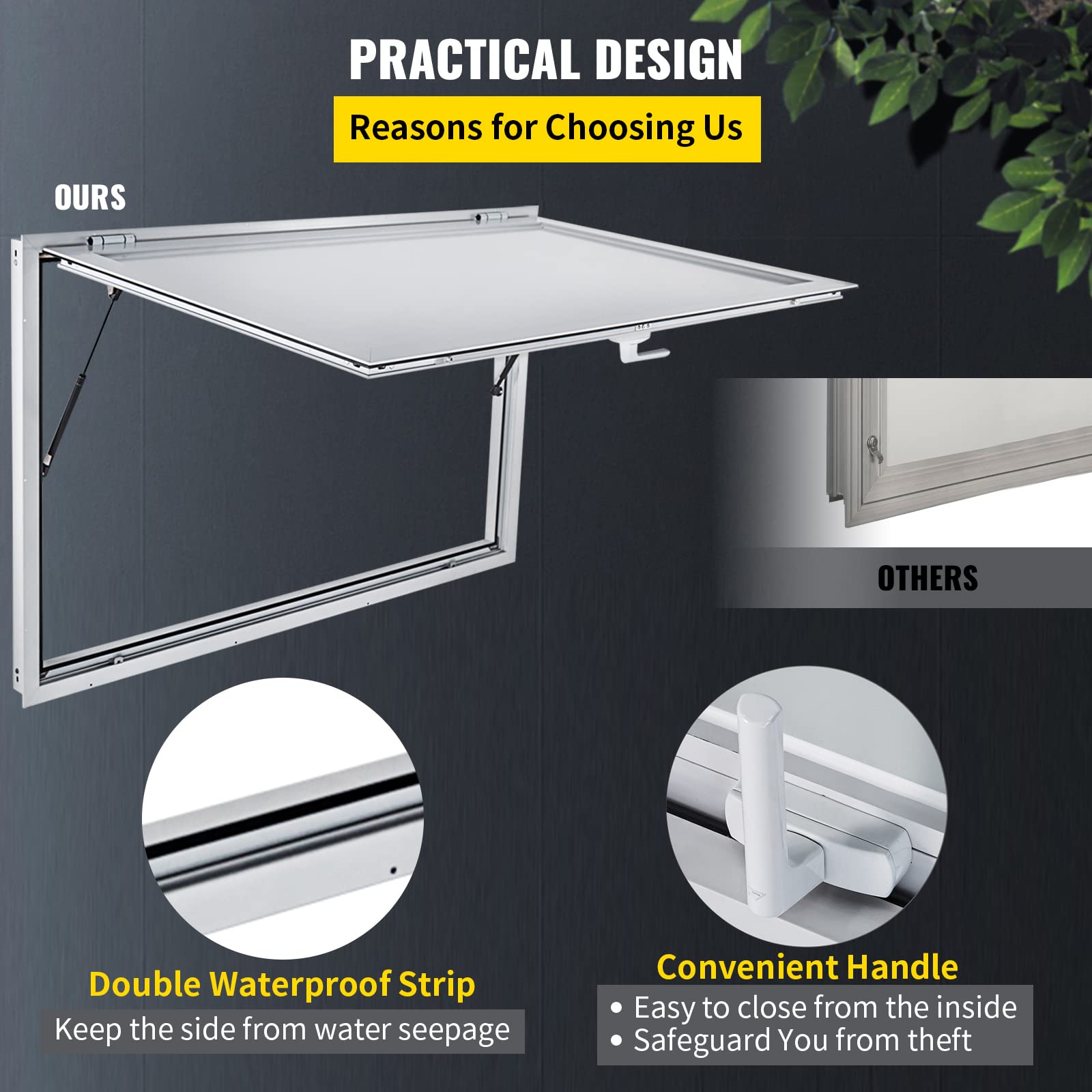 Foto 8 pulgar | Ventana Vevor Para Food Truck 122 X 91 Cm Con Toldo - Venta Internacional.