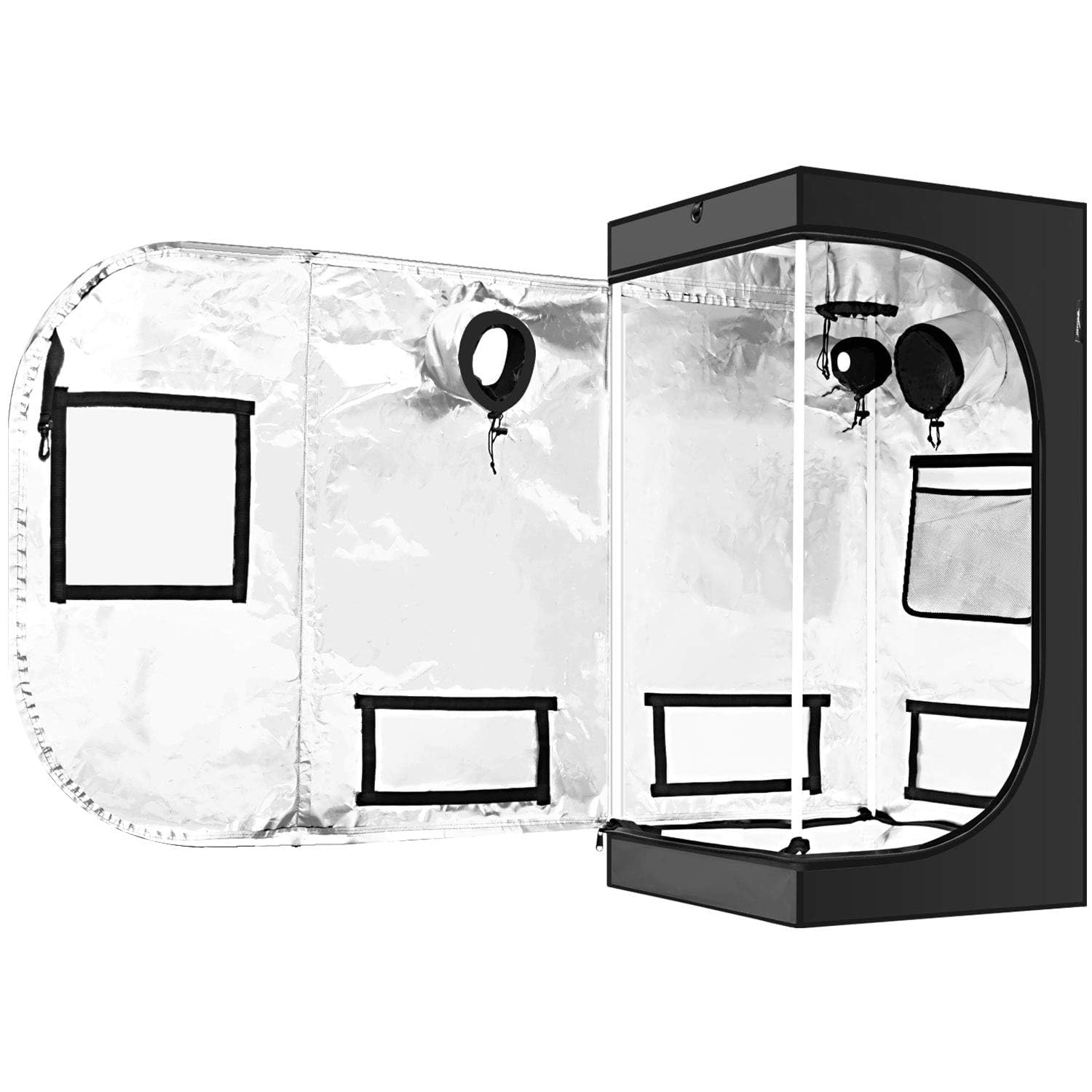 Foto 3 pulgar | Carpa De Cultivo Hidropónica Ipower, 60 X 60 X 120 Cm, Resistente Al Agua, Color Negro - Venta Internacional.