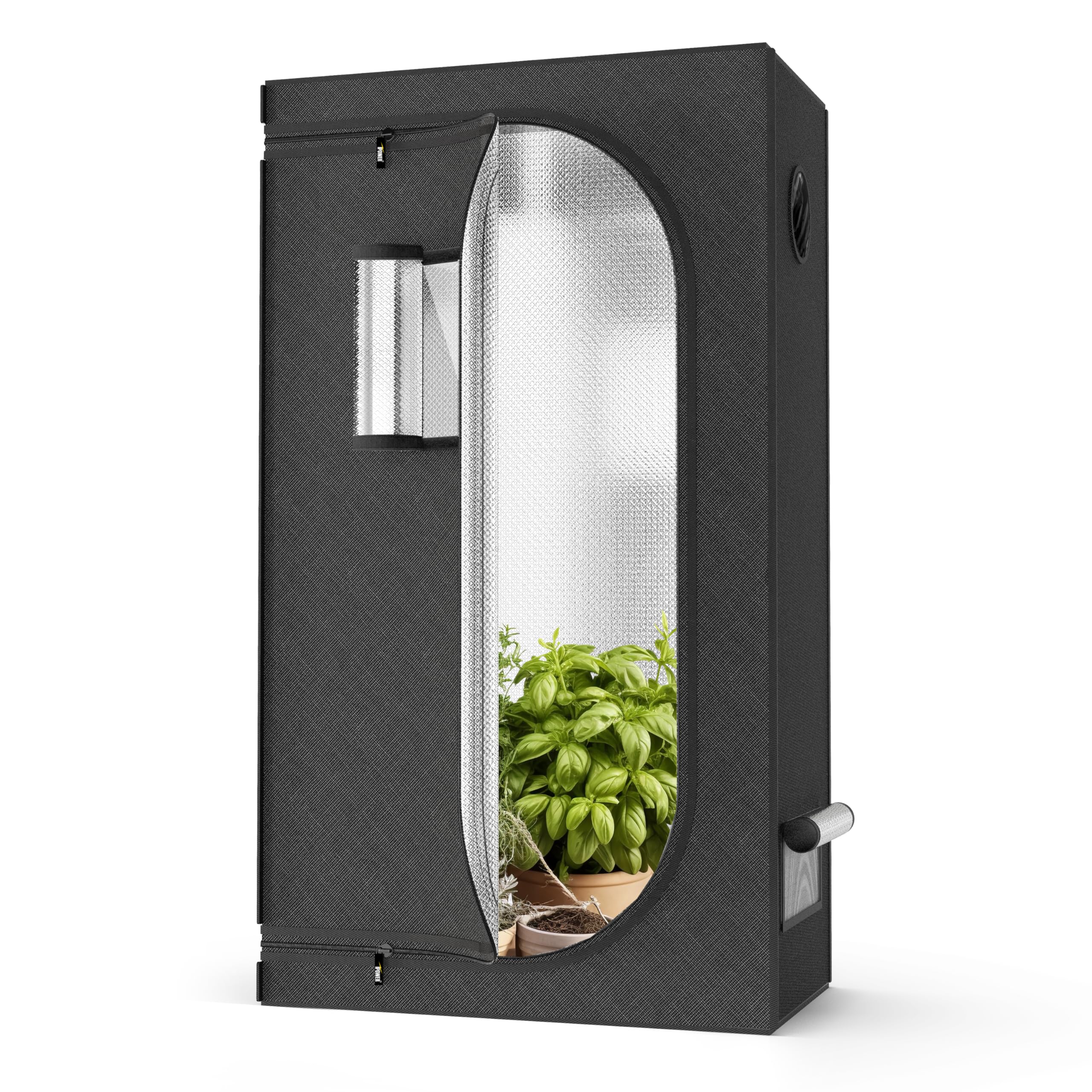 Carpa De Cultivo Hidropónica Ipower, 20 X 36 X 62 Cm, Resistente Al Agua, Color Negro - Venta Internacional.