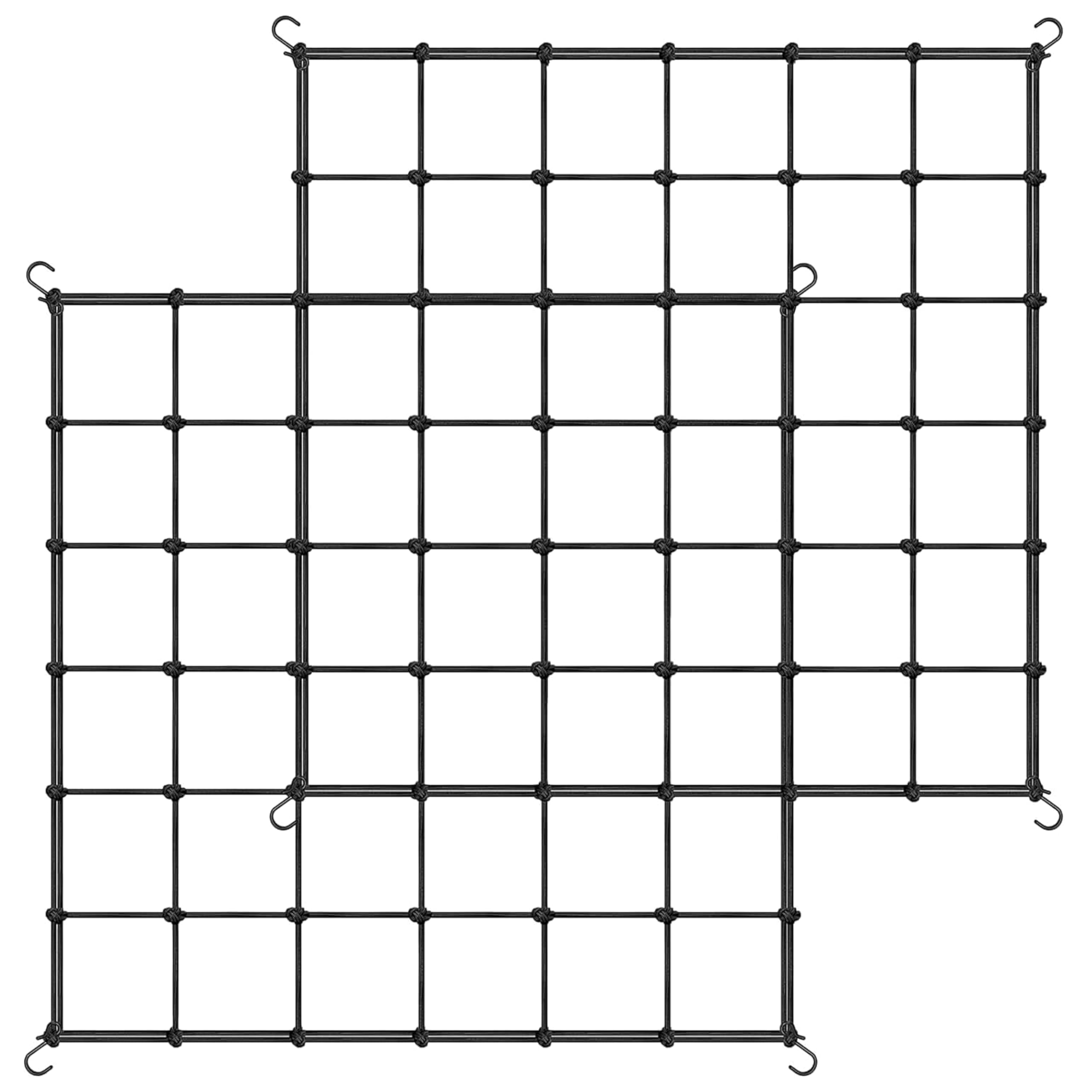 Foto 2 pulgar | Malla Elástica Para Enrejado Simple Deluxe, 120 X 120 Cm, Color Negro, Paquete De 2 - Venta Internacional.