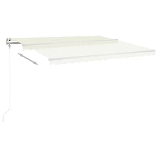 Foto 5 | Toldo Vidaxl Manual Retráctil Para Patio Exterior Vidaxl, Color Crema, 4 X 3 M - Venta Internacional.