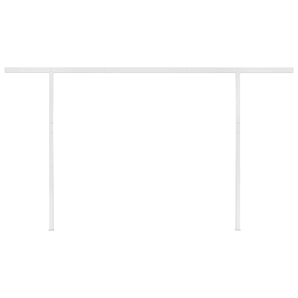 Foto 8 pulgar | Toldo Vidaxl Manual Retráctil Para Patio Exterior Vidaxl, Color Crema, 4 X 3 M - Venta Internacional.