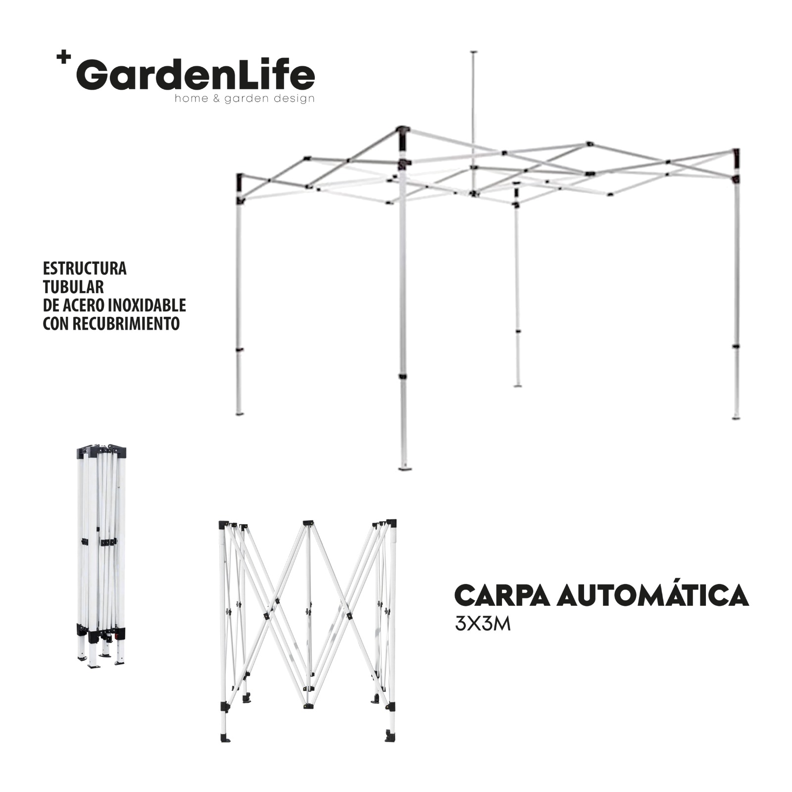Foto 5 pulgar | Toldo Rojo Nat Gea Online 3 x 3 m