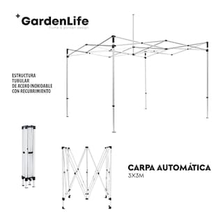 Foto 4 | Toldo Rojo Nat Gea Online 3 x 3 m