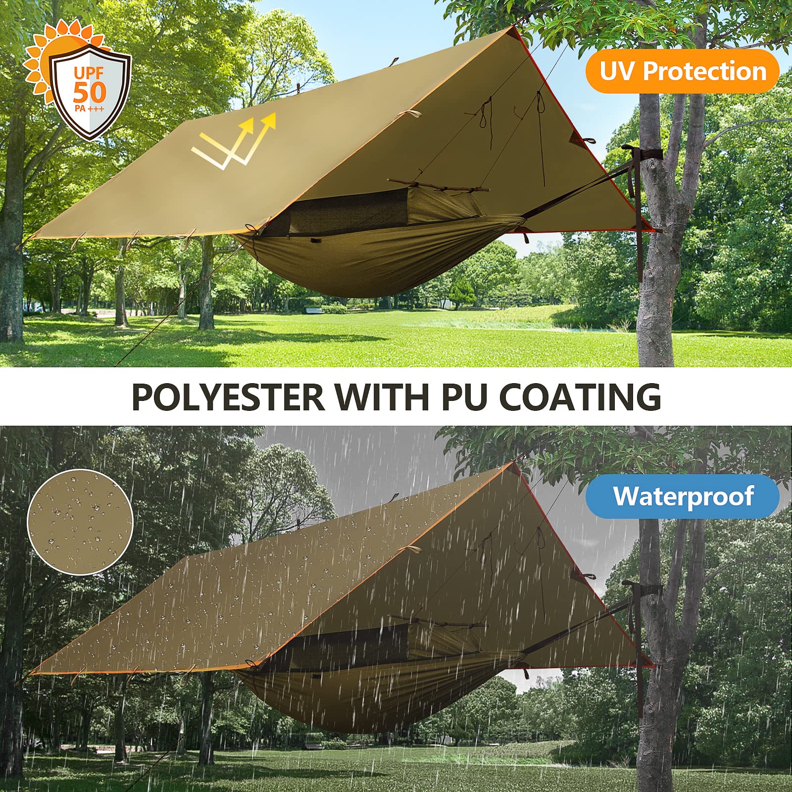 Foto 5 pulgar | Tarp Free Soldier, Impermeable Y Portátil Para Acampar (marrón) - Venta Internacional.