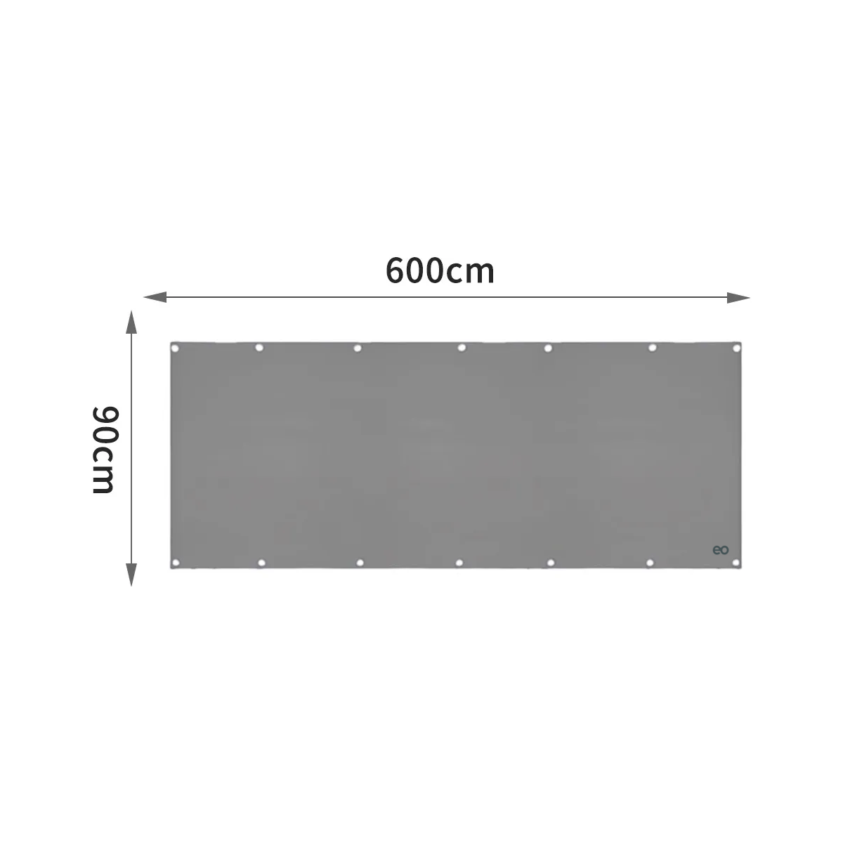 Foto 4 pulgar | Cubierta De Valla Pantalla De Privacidad Para Balcón 6m Eo Safe Imports Esi-19892 Gris