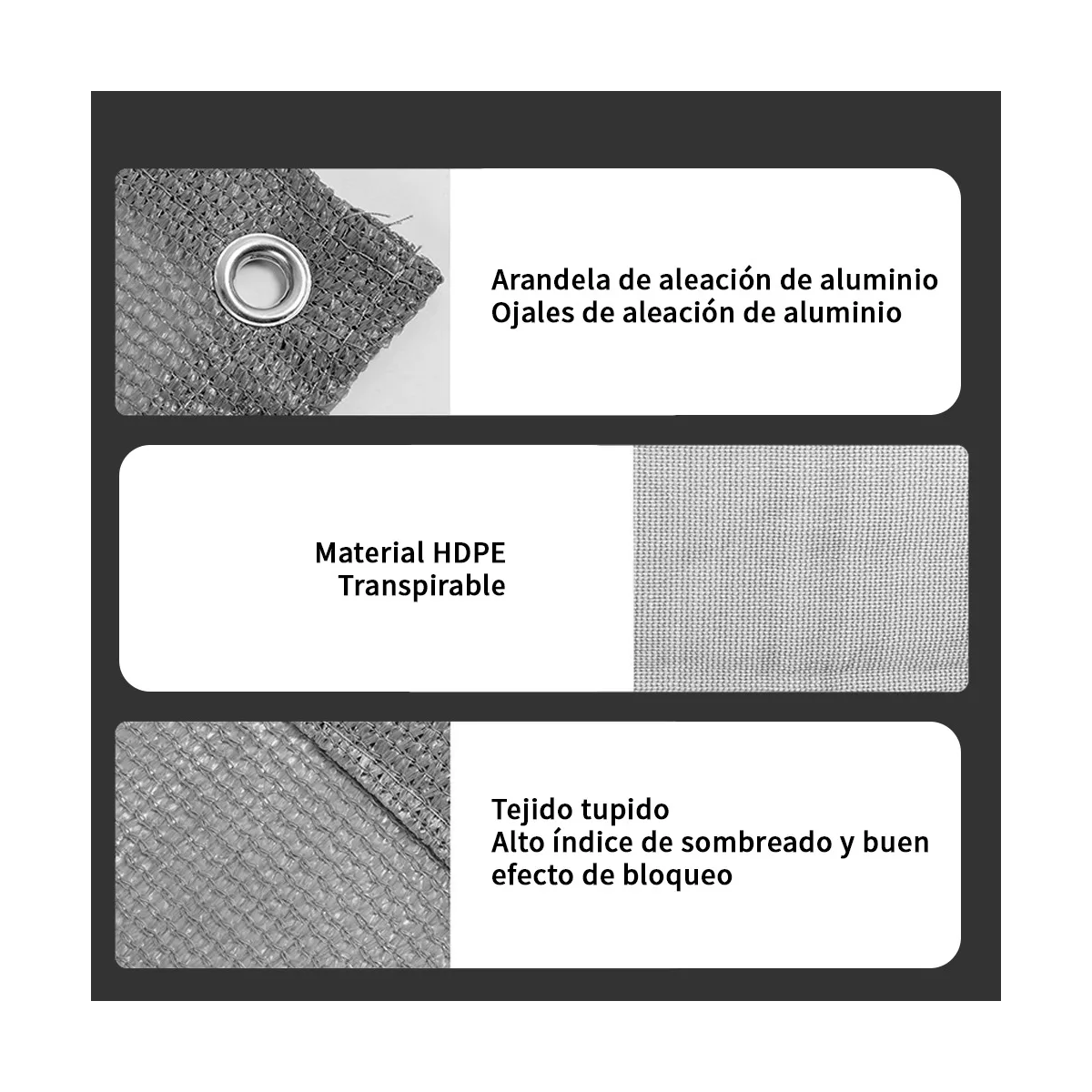 Foto 5 pulgar | Cubierta De Valla Pantalla De Privacidad Para Balcón 6m Eo Safe Imports Esi-19892 Gris