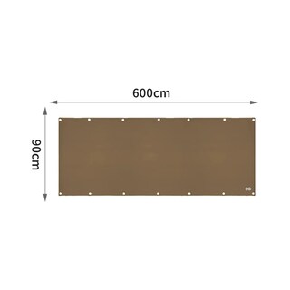 Foto 3 | Cubierta De Valla Pantalla De Privacidad Para Balcón 6m Eo Safe Imports Esi-19893 Marron