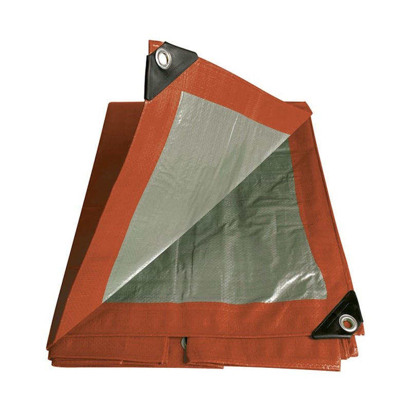 Lona Impermeable Polietileno Fondo Plata 5 X 6 M Foy