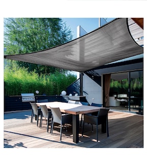 Foto 4 | Toldo Sombra Raschel 90% 6 M X 4 M Negro Fiero