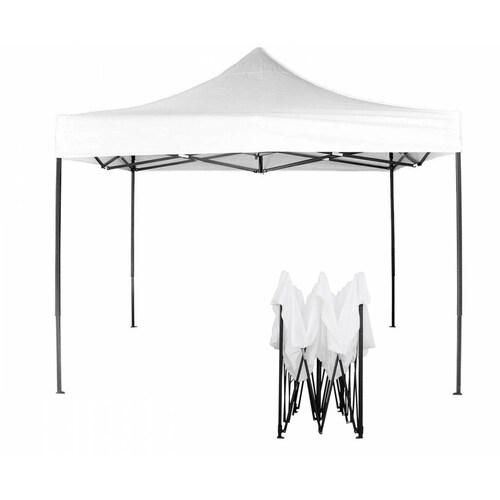 Foto 1 | Carpa Toldo Plegable 3x3 Reforzado Para Jardín Impermeable Blanco