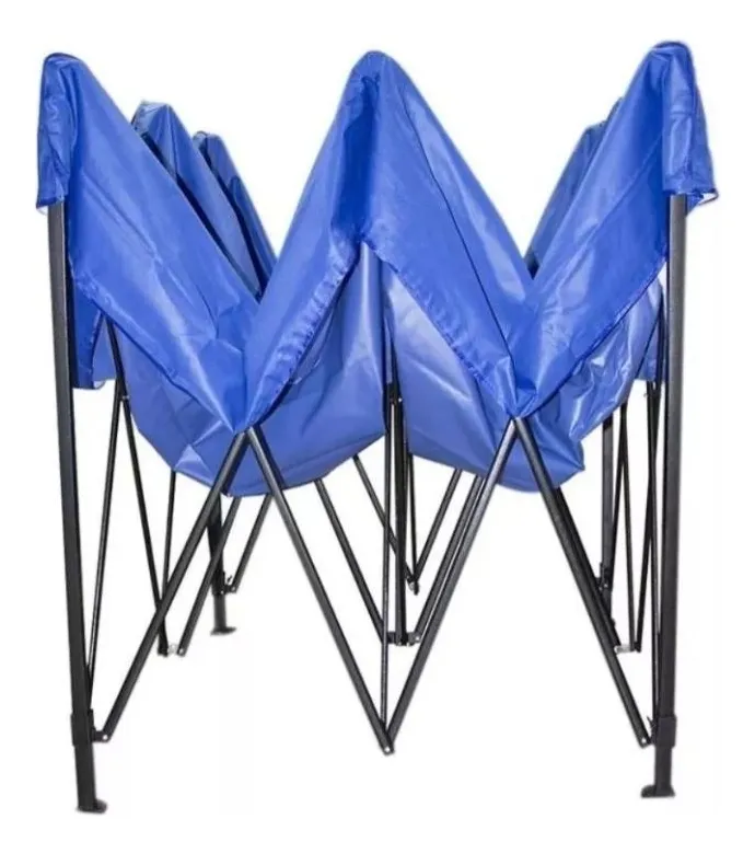 Foto 2 pulgar | Carpa Toldo Plegable 3x3 Reforzado Para Jardín Impermeable Azul