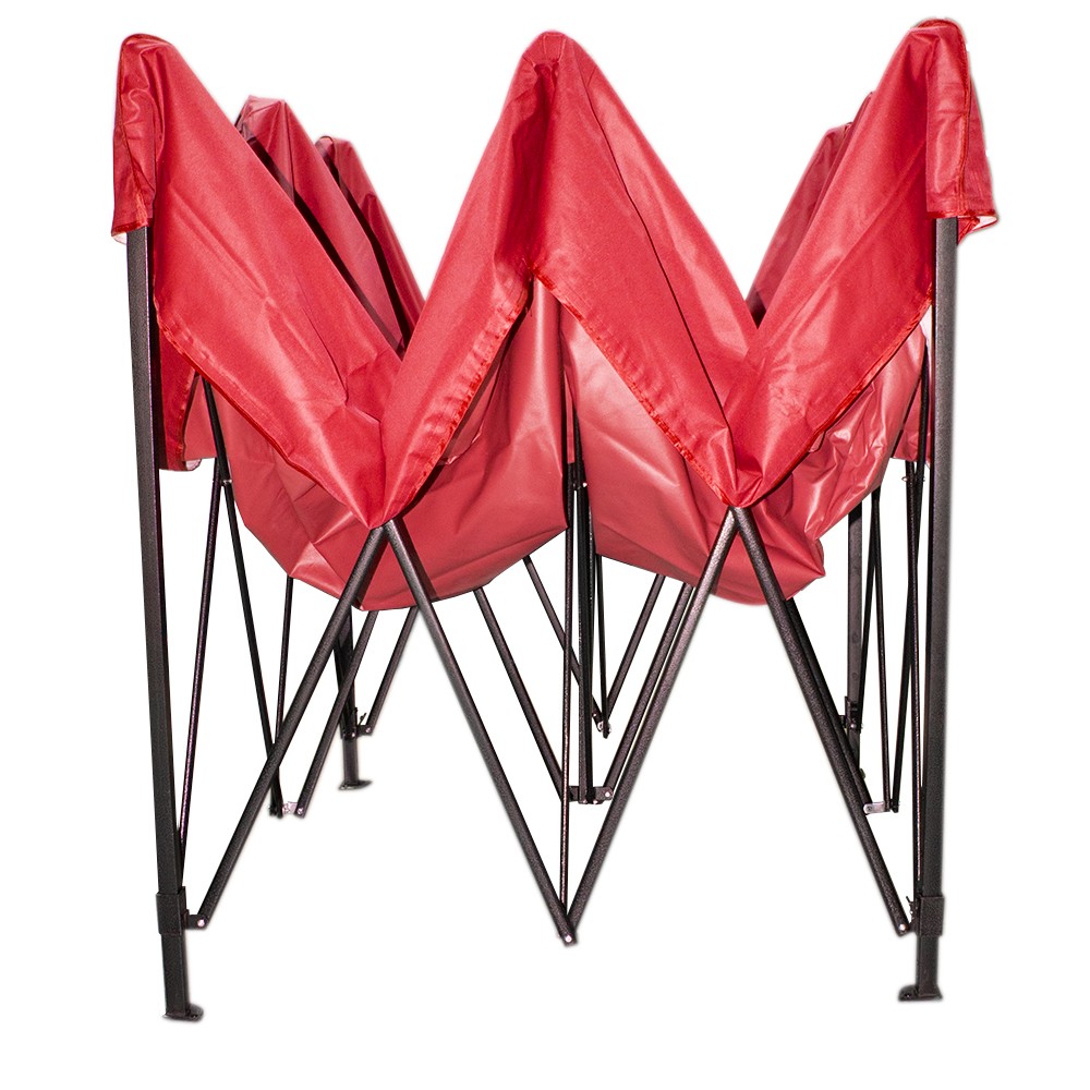 Foto 2 pulgar | Carpa Toldo Plegable 3x3 Reforzado Para Jardín Impermeable Rojo