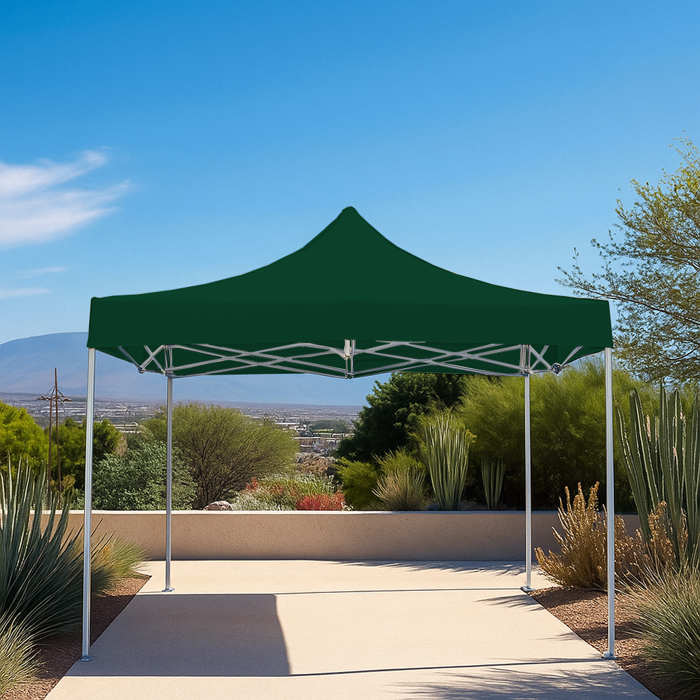 Foto 5 pulgar | Ilios Innova | Toldo Plegable Verde 2x2  Impermeable Y Resistente Al Clima Con Estructura De Hierro Y Tela Oxford.