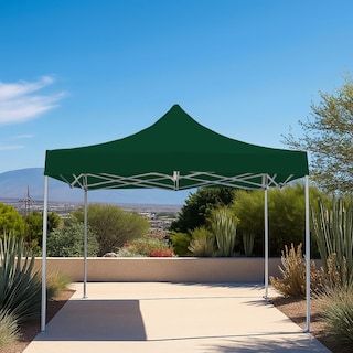 Foto 4 | Ilios Innova | Toldo Plegable Verde 2x2 Impermeable Y Resistente Al Clima Con Estructura De Hierro Y Tela Oxford.