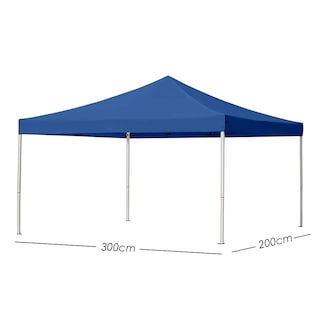 Foto 2 | Ilios Innova | Toldo Plegable Azul 2x3 Impermeable Y Resistente Al Clima Con Estructura De Hierro Y Tela Oxford.