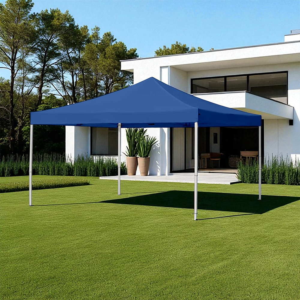 Foto 6 pulgar | Ilios Innova | Toldo Plegable Azul 2x3  Impermeable Y Resistente Al Clima Con Estructura De Hierro Y Tela Oxford.