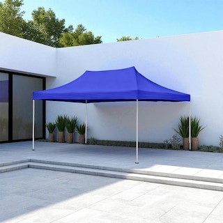 Foto 4 | Ilios Innova | Toldo Plegable Azul 3x4.5 Impermeable Y Resistente Al Clima Con Estructura De Hierro Y Tela Oxford.