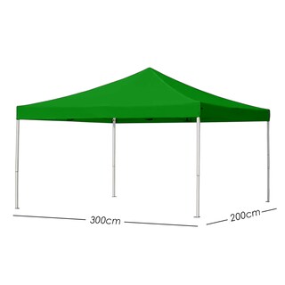 Foto 2 | Ilios Innova | Toldo Plegable Verde 2x3 Impermeable Y Resistente Al Clima Con Estructura De Hierro Y Tela Oxford.