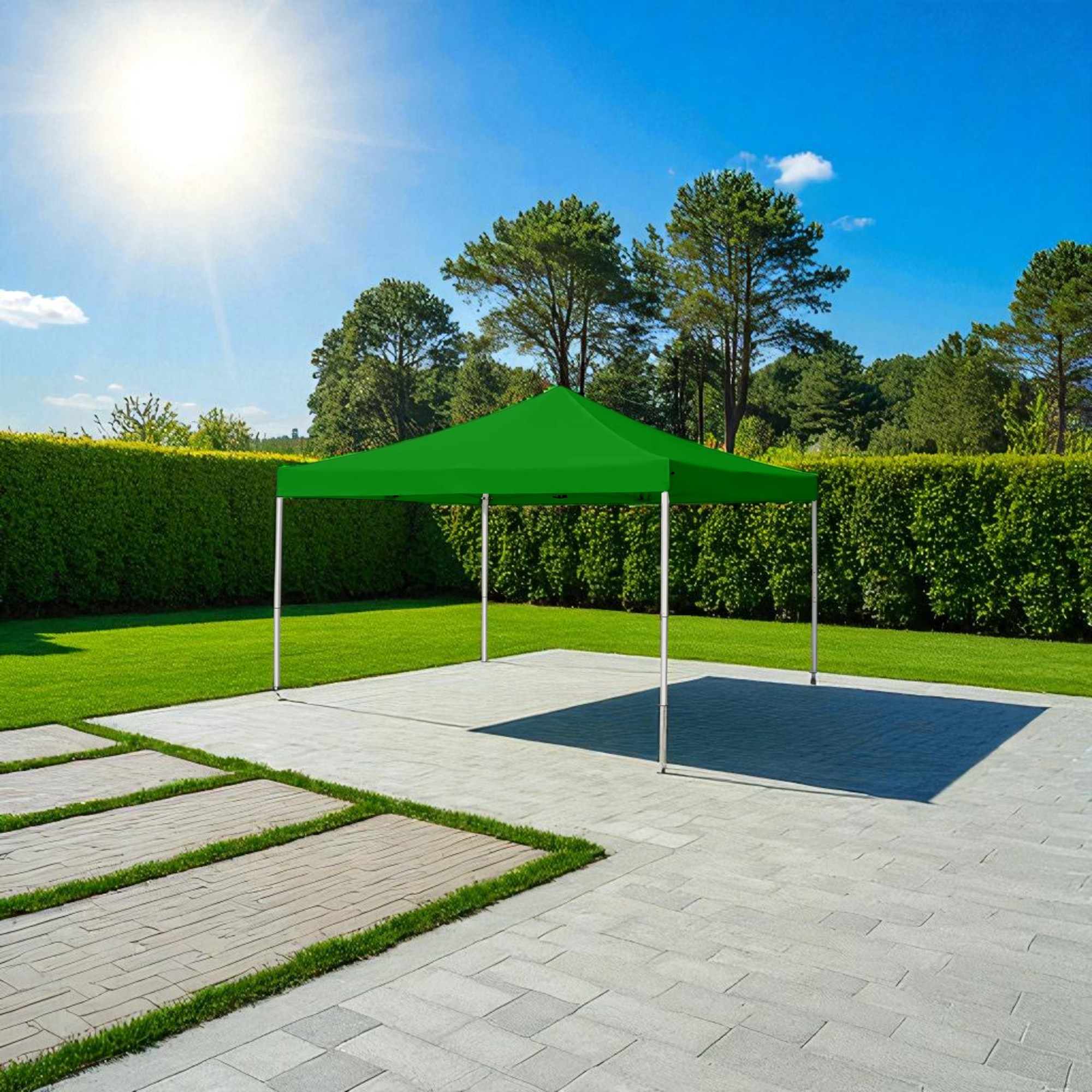 Foto 4 pulgar | Ilios Innova | Toldo Plegable Verde 2x3  Impermeable Y Resistente Al Clima Con Estructura De Hierro Y Tela Oxford.