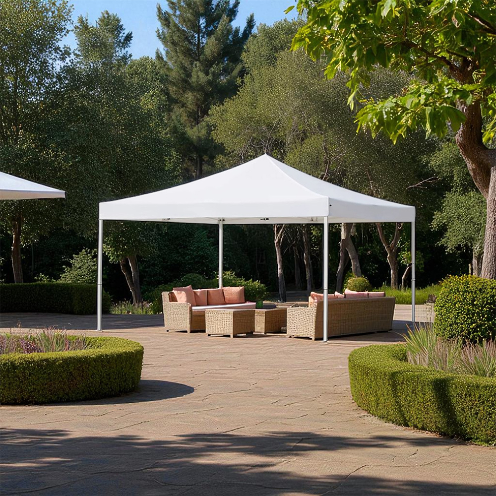 Foto 4 pulgar | Ilios Innova | Toldo Plegable Blanco 2x3  Impermeable Y Resistente Al Clima Con Estructura De Hierro Y Tela Oxford.