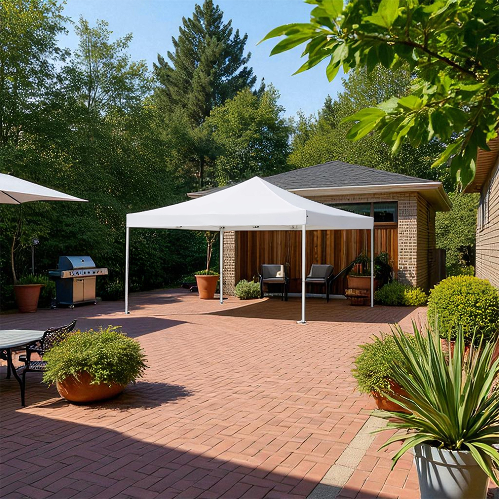Foto 5 pulgar | Ilios Innova | Toldo Plegable Blanco 2x3  Impermeable Y Resistente Al Clima Con Estructura De Hierro Y Tela Oxford.