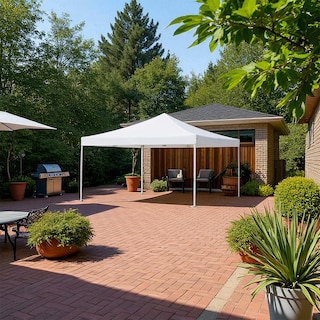 Foto 4 | Ilios Innova | Toldo Plegable Blanco 2x3 Impermeable Y Resistente Al Clima Con Estructura De Hierro Y Tela Oxford.