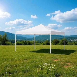 Foto 5 | Ilios Innova | Toldo Plegable Blanco 2x3 Impermeable Y Resistente Al Clima Con Estructura De Hierro Y Tela Oxford.