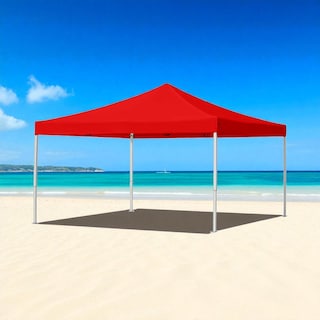 Foto 3 | Ilios Innova | Toldo Plegable Rojo 2x3 Impermeable Y Resistente Al Clima Con Estructura De Hierro Y Tela Oxford.