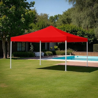 Foto 5 | Ilios Innova | Toldo Plegable Rojo 2x3 Impermeable Y Resistente Al Clima Con Estructura De Hierro Y Tela Oxford.