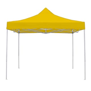 Foto 1 | Ilios Innova | Toldo Plegable Amarillo 3x3 Impermeable Y Resistente Al Clima Con Estructura De Hierro Y Tela Oxford.