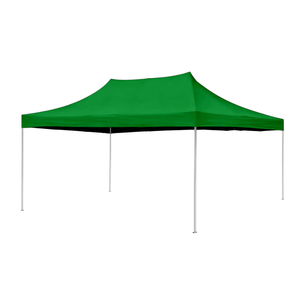 Ilios Innova | Toldo Plegable Verde 3x4.5  Impermeable Y Resistente Al Clima Con Estructura De Hierro Y Tela Oxford.