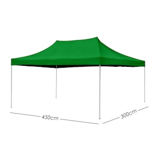 Foto 2 | Ilios Innova | Toldo Plegable Verde 3x4.5 Impermeable Y Resistente Al Clima Con Estructura De Hierro Y Tela Oxford.
