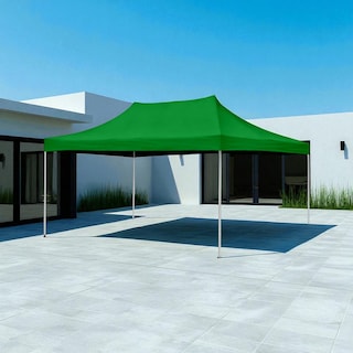 Foto 4 | Ilios Innova | Toldo Plegable Verde 3x4.5 Impermeable Y Resistente Al Clima Con Estructura De Hierro Y Tela Oxford.