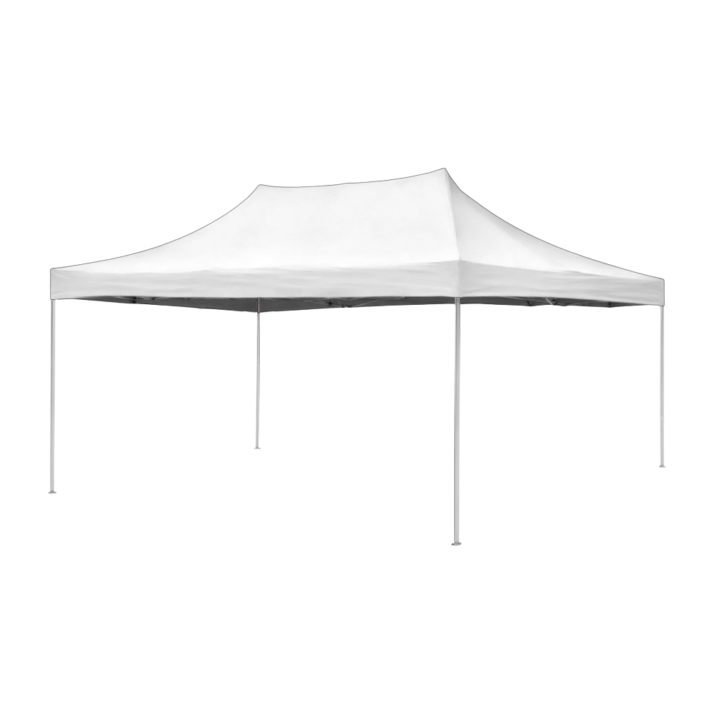Ilios Innova | Toldo Plegable Blanco 3x4.5  Impermeable Y Resistente Al Clima Con Estructura De Hierro Y Tela Oxford.