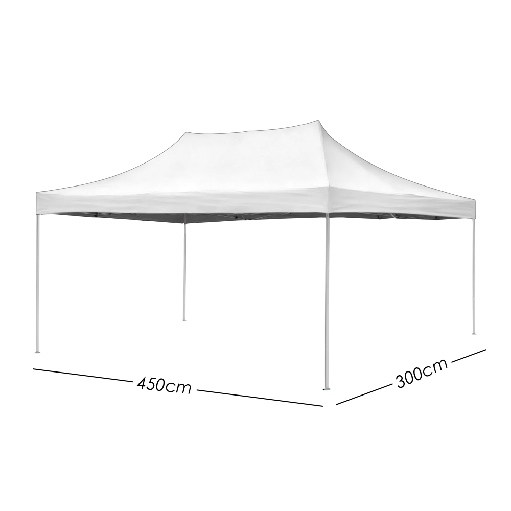 Foto 2 | Ilios Innova | Toldo Plegable Blanco 3x4.5  Impermeable Y Resistente Al Clima Con Estructura De Hierro Y Tela Oxford.