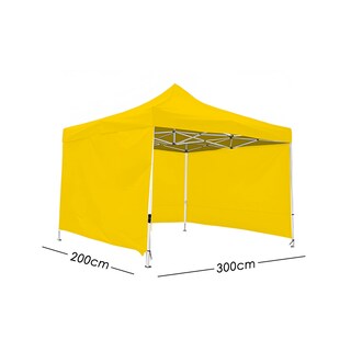 Foto 2 | Ilios Innova | Toldo Plegable Amarillo 2x3 Con Paredes Laterales Impermeable Velcro De Ajuste Ideal Para Exterior.