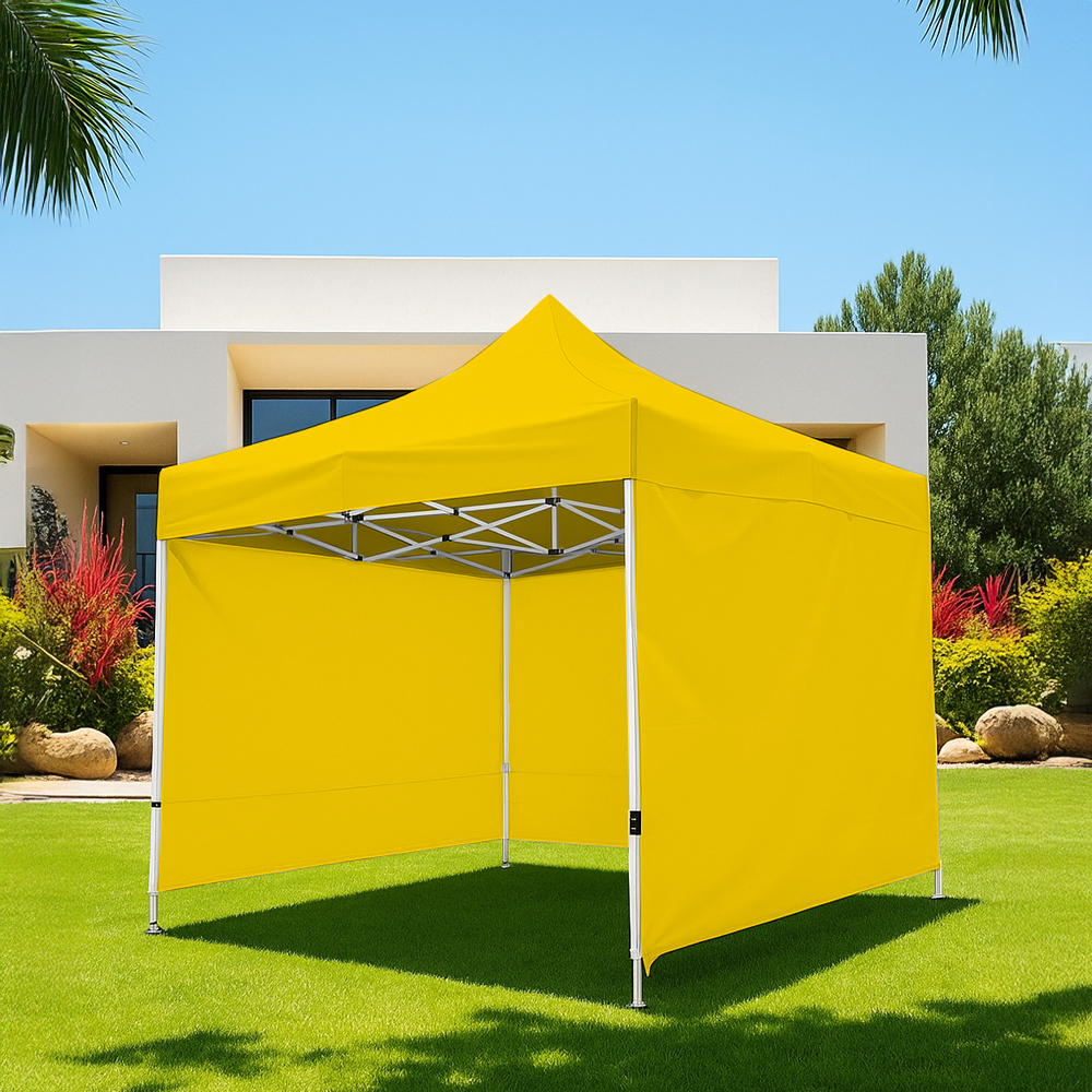 Foto 4 pulgar | Ilios Innova | Toldo Plegable Amarillo 2x3 Con Paredes Laterales  Impermeable  Velcro De Ajuste  Ideal Para Exterior.