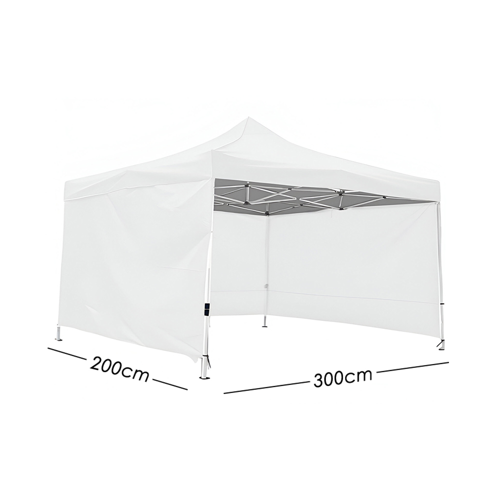 Foto 2 | Ilios Innova | Toldo Plegable Blanco 2x3 Con Paredes Laterales  Impermeable  Velcro De Ajuste  Ideal Para Exterior.