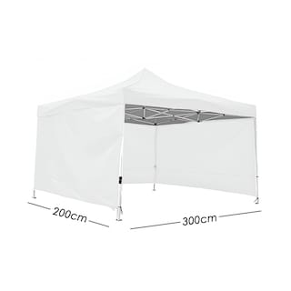 Foto 2 | Ilios Innova | Toldo Plegable Blanco 2x3 Con Paredes Laterales Impermeable Velcro De Ajuste Ideal Para Exterior.